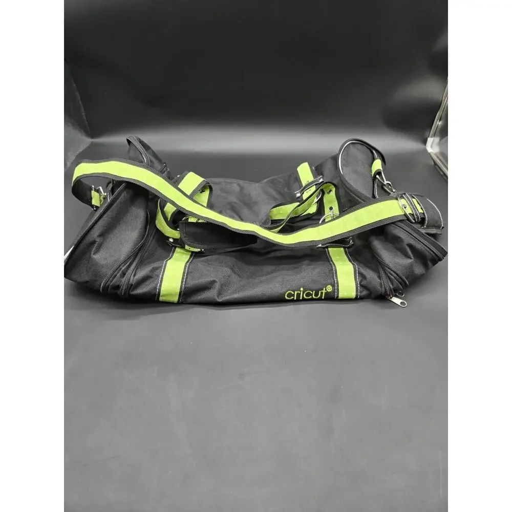 Cricut Expandable Carry Bag with Pockets - Lime Green And Black - Excellent Cond